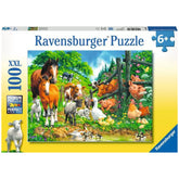 Ravensburger - Reunión de Animales - 100 Piezas - Rompecabezas